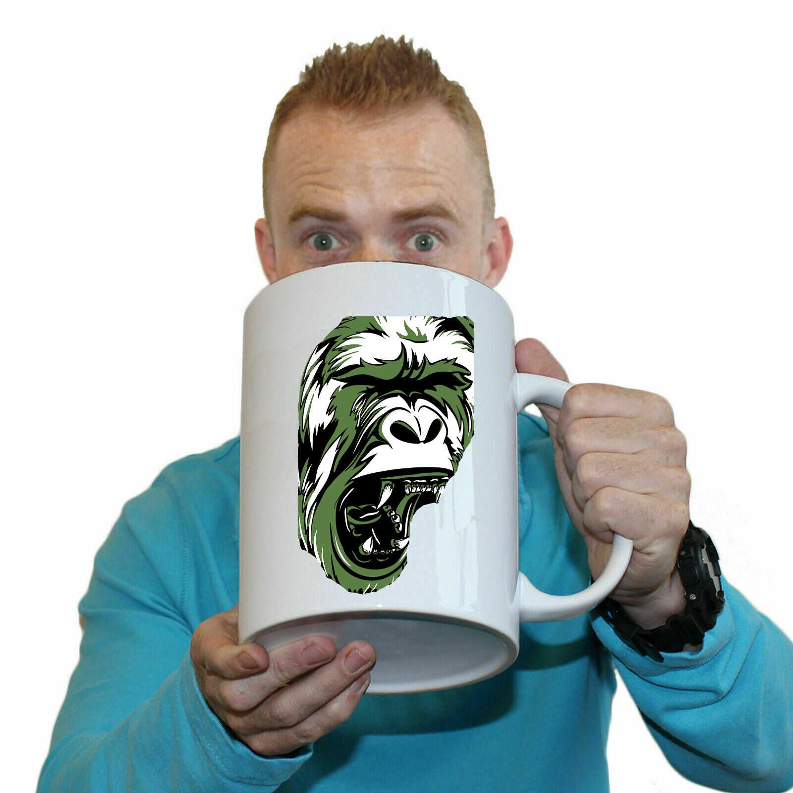 Gorilla Ahh Fashion - Funny Giant 2 Litre Mug