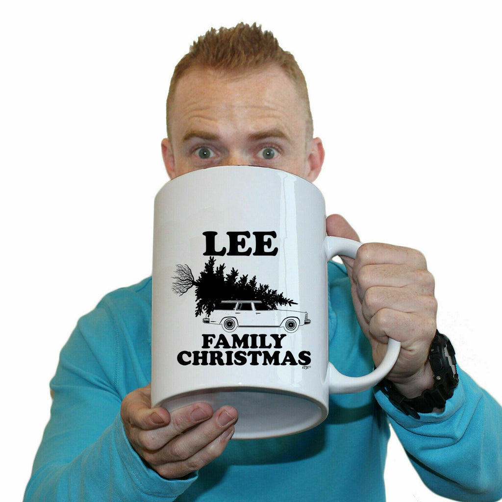 Family Christmas Lee - Funny Giant 2 Litre Mug