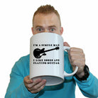 I'M Simple B  B Playing Guitar Music - Funny Giant 2 Litre Mug Cup