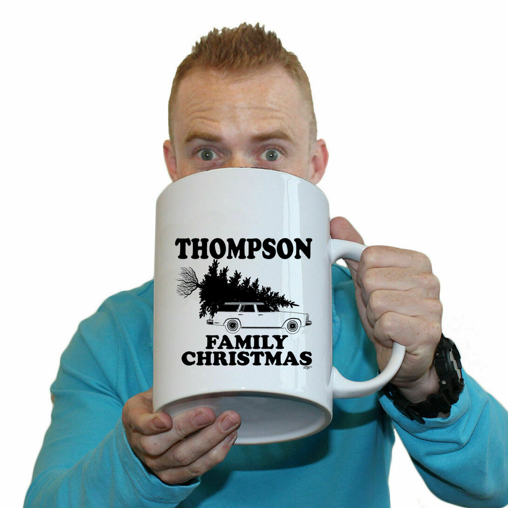Family Christmas Thompson - Funny Giant 2 Litre Mug