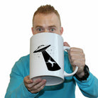 Ufo Abduction White - Funny Giant 2 Litre Mug