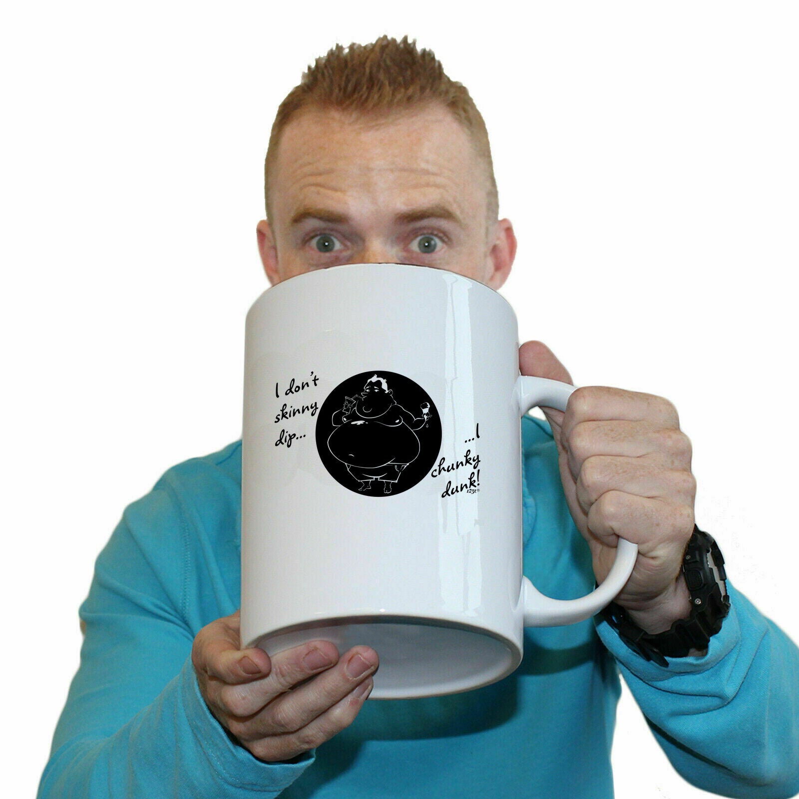 Dont Skinny Dip Chunky Dunk - Funny Giant 2 Litre Mug Cup
