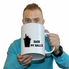Boba Bubble Tea Suck My Balls - Funny Giant 2 Litre Mug