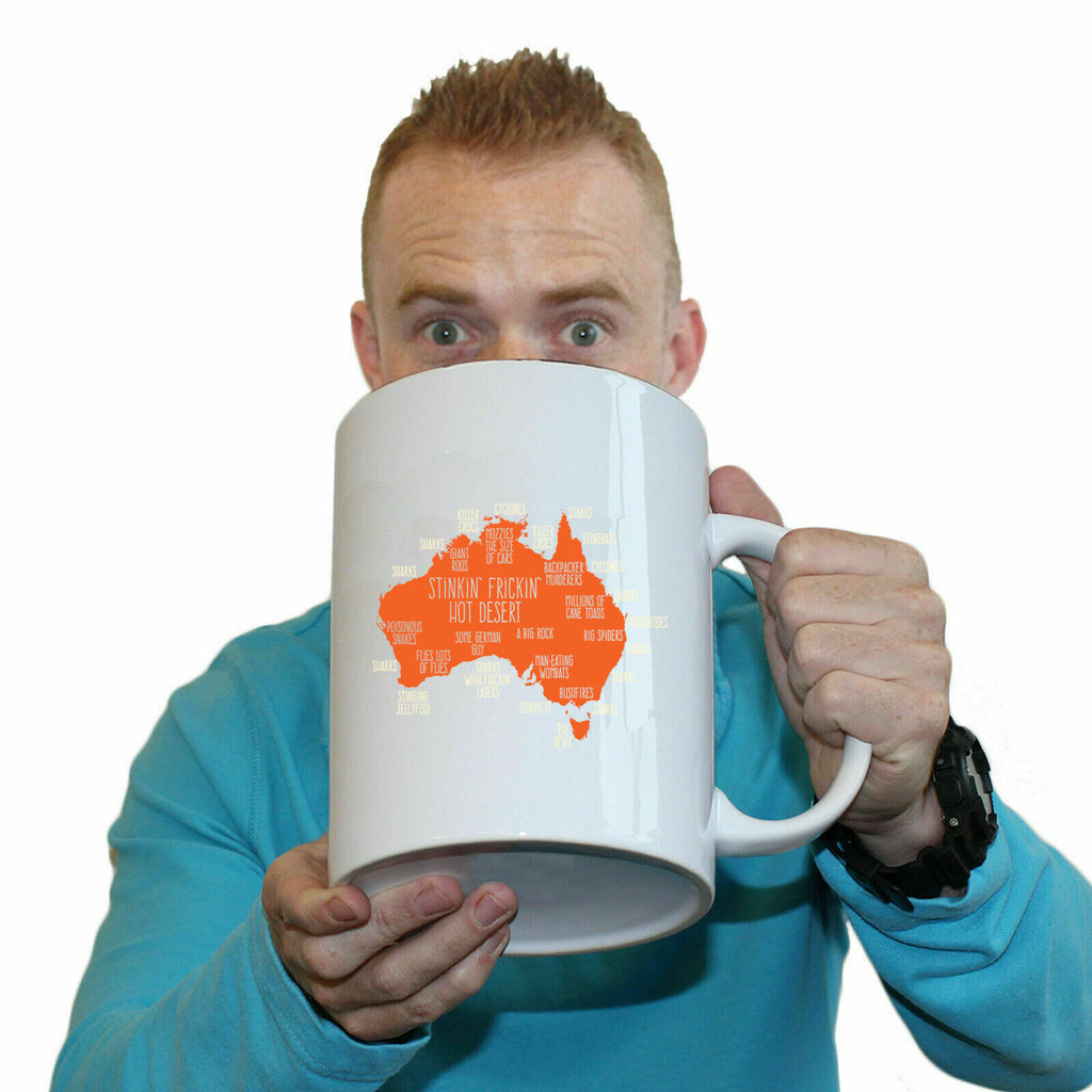 Australia Explained - Funny Giant 2 Litre Mug Cup