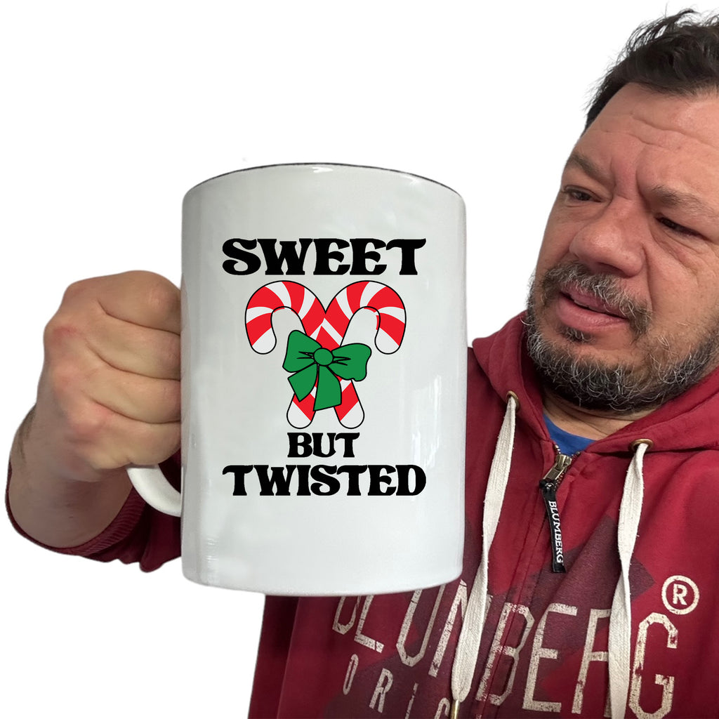Sweet But Twisted Christmas Xmas Candy - Funny Giant 2 Litre Mug