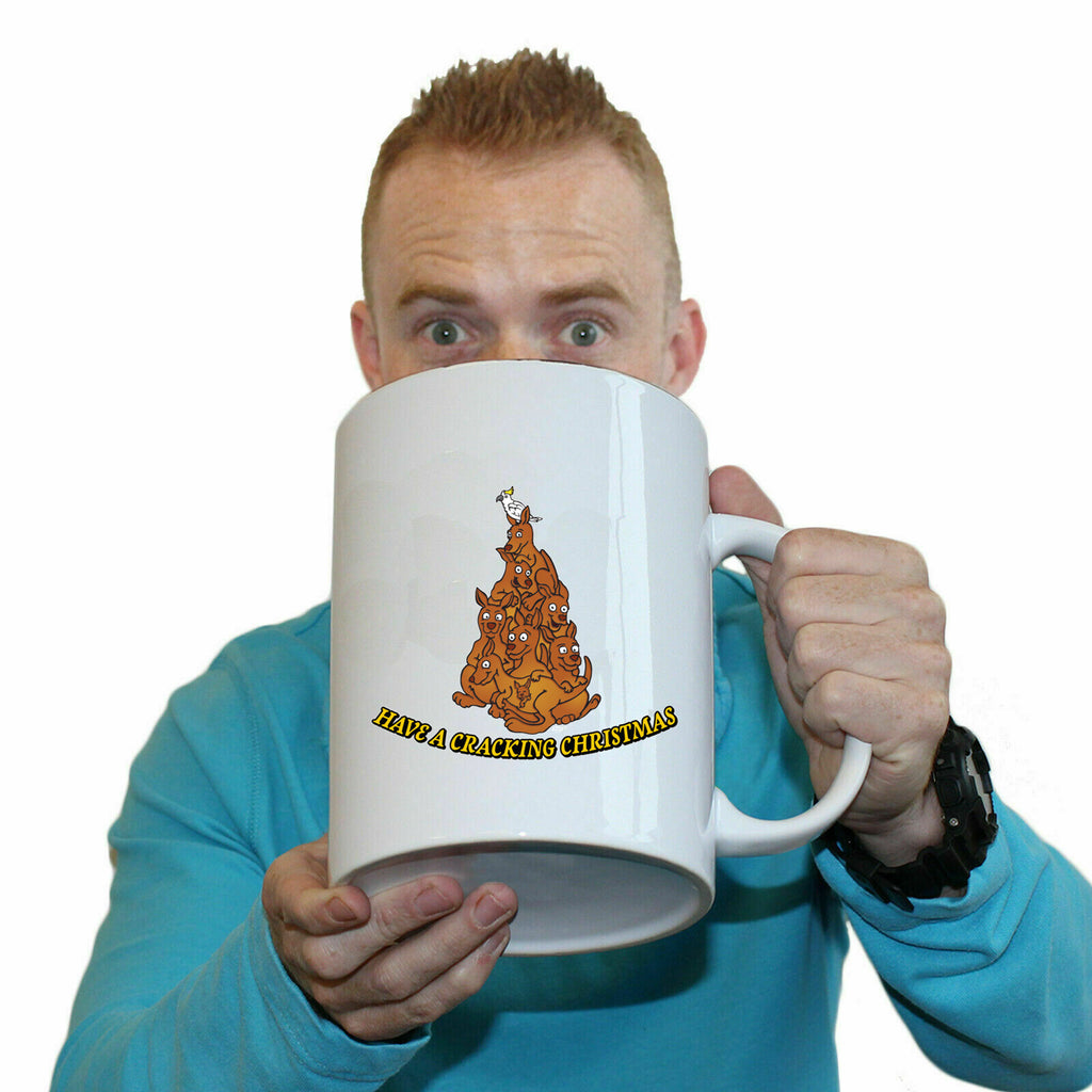 Have A Cracking Christmas Kangaroo - Funny Giant 2 Litre Mug