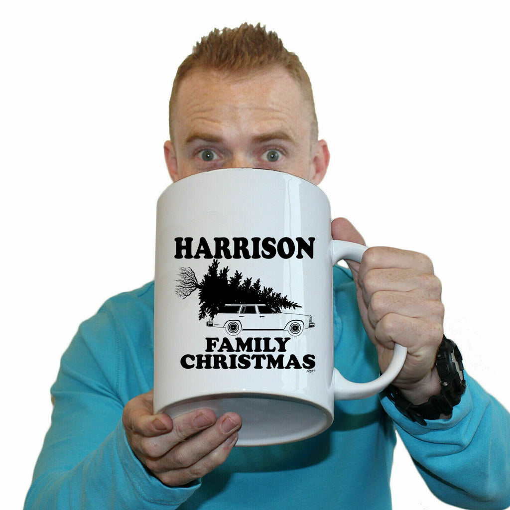 Family Christmas Harrison - Funny Giant 2 Litre Mug