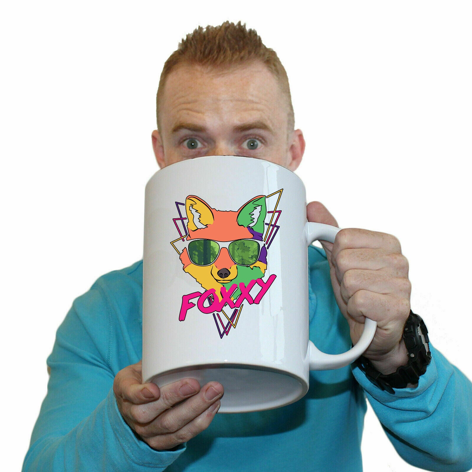 Foxxy Fox Retro - Funny Giant 2 Litre Mug