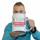 Yoga Gives You Superpowers - Funny Giant 2 Litre Mug