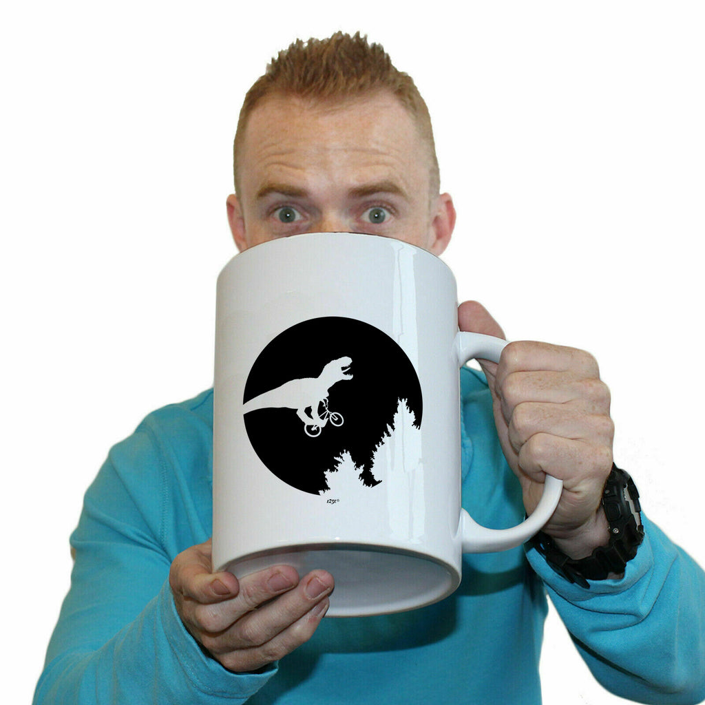 Dinosaur Across The Moon - Funny Giant 2 Litre Mug Cup