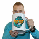 Raving Retro Lion - Funny Giant 2 Litre Mug