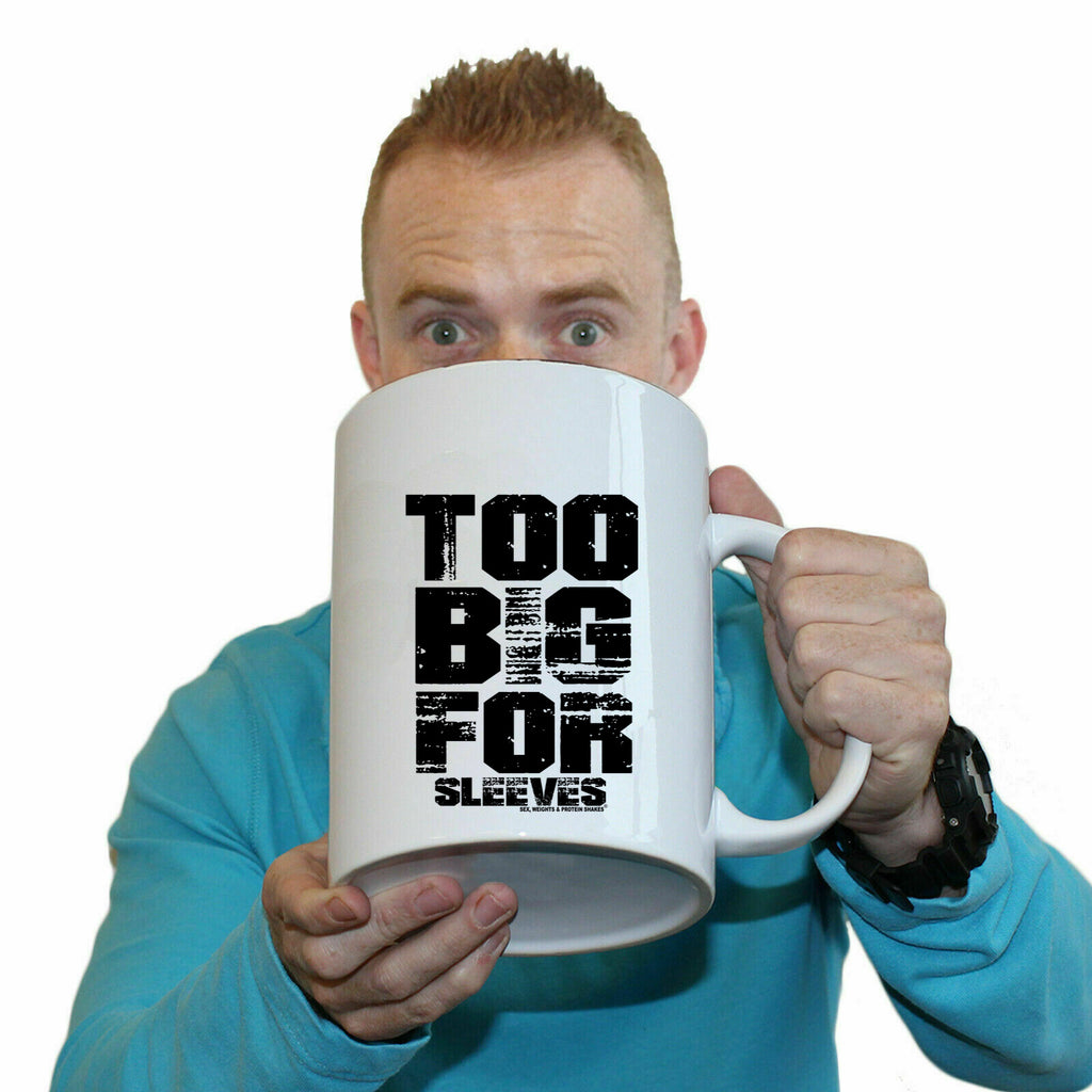 Swps Too Big For Sleeves - Funny Giant 2 Litre Mug