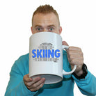 Pm If You Dont Like Skiing Not Get Along - Funny Giant 2 Litre Mug