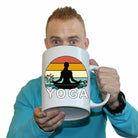 Yoga Sunset - Funny Giant 2 Litre Mug