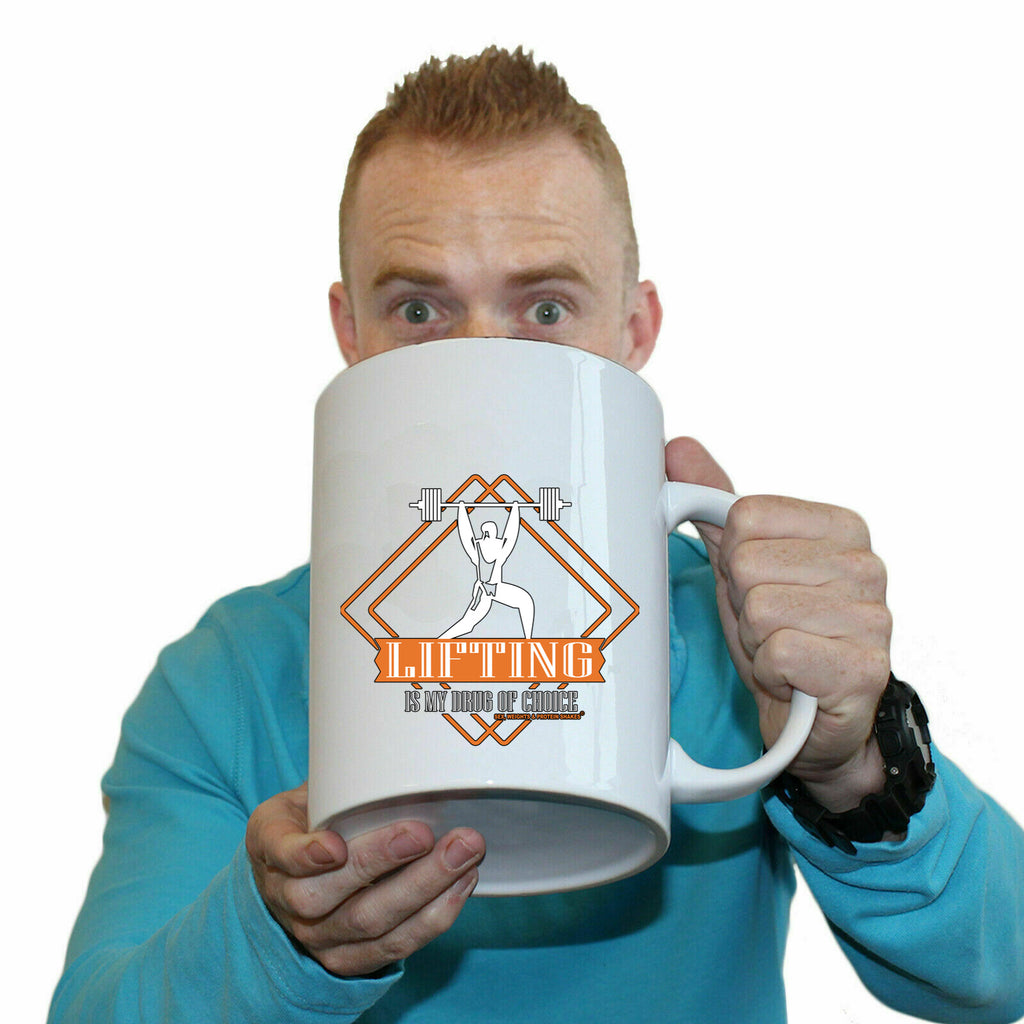 Swps Drug Of Choice Lifting - Funny Giant 2 Litre Mug