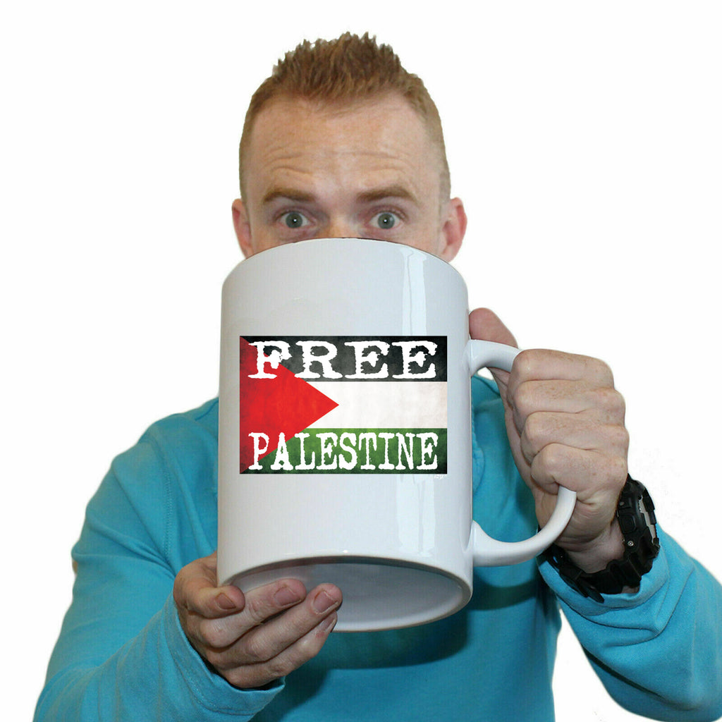 Free Palestine Flag - Funny Giant 2 Litre Mug Cup