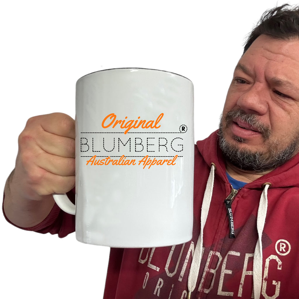 Blumberg Original Australian Apparel Orange White Australia - Funny Giant 2 Litre Mug