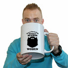 There Is A Name For People Without Beards White - Funny Giant 2 Litre Mug