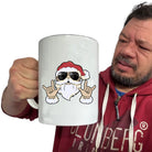 Chrismas Rock Santa - Funny Giant 2 Litre Mug
