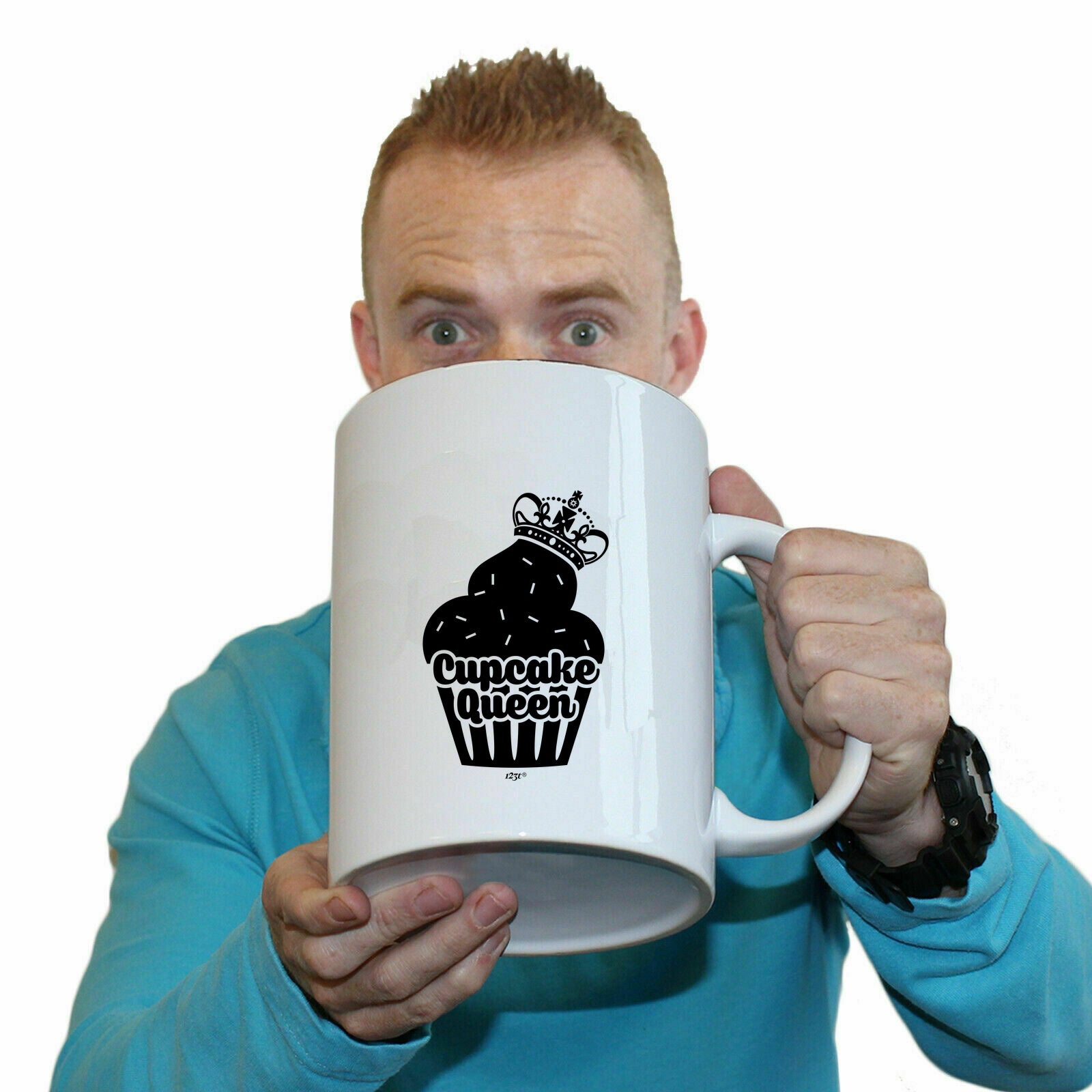 Cupcake Queen - Funny Giant 2 Litre Mug Cup