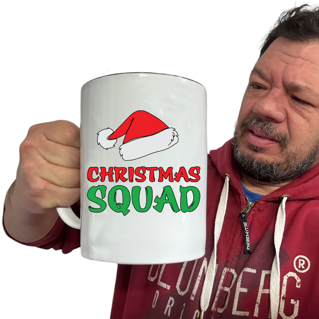 Christmas Squad Santa Xmas - Funny Giant 2 Litre Mug