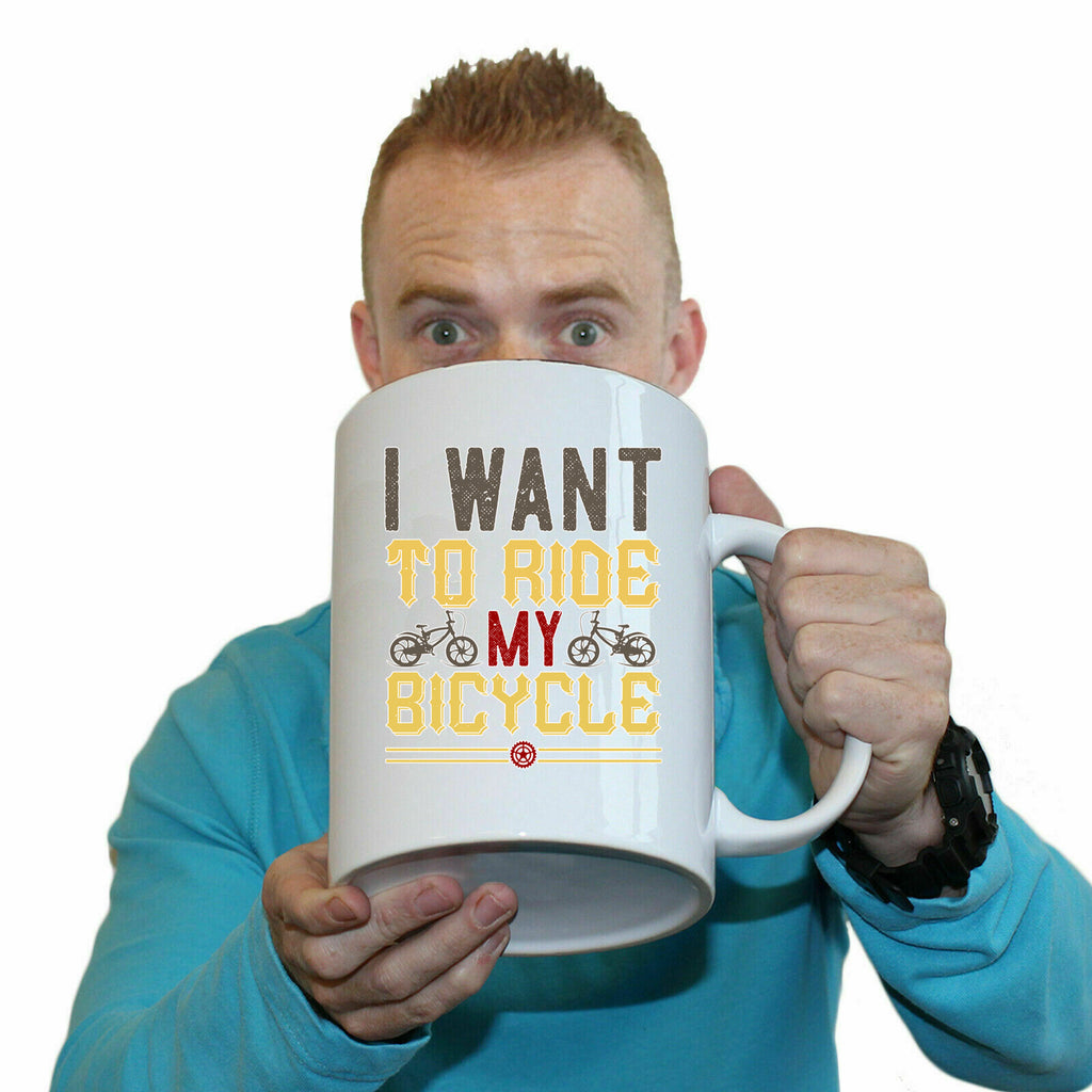 Cycling I Want To Ride My Bicycle Bike - Funny Giant 2 Litre Mug