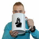 Girl Shooting Blond Gangster - Funny Giant 2 Litre Mug Cup