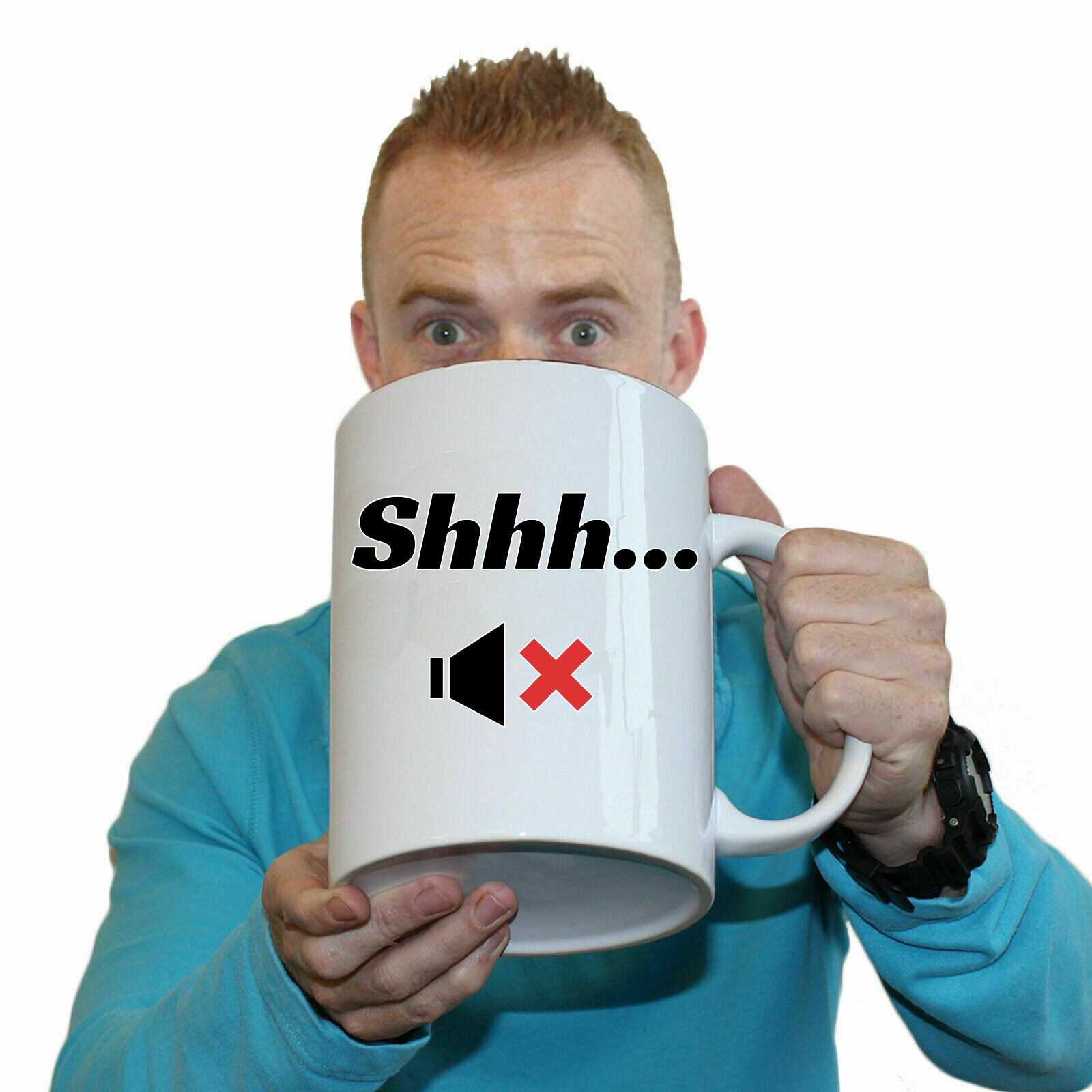 Shhh - Funny Giant 2 Litre Mug