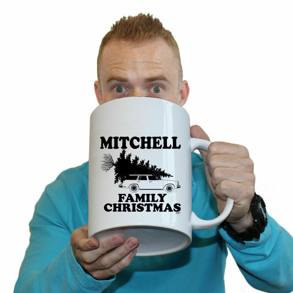 Family Christmas Mitchell - Funny Giant 2 Litre Mug