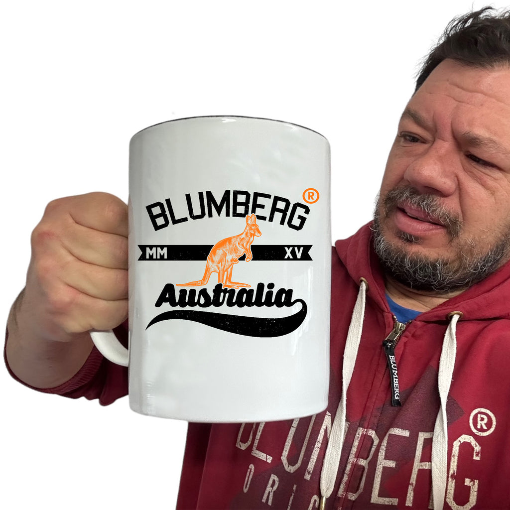 Blumberg Kangaroo Orange Australia - Funny Giant 2 Litre Mug