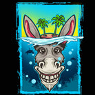 Happy Donkey Desert Island - Mens 123t Funny T-Shirt Tshirts