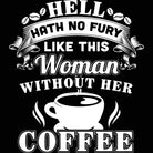 Hell Hath No Fury Woman Without Coffee - Mens 123t Funny T-Shirt Tshirts