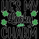 Hes My Lucky Charm Irish St Patricks Day Ireland - Mens 123t Funny T-Shirt Tshirts
