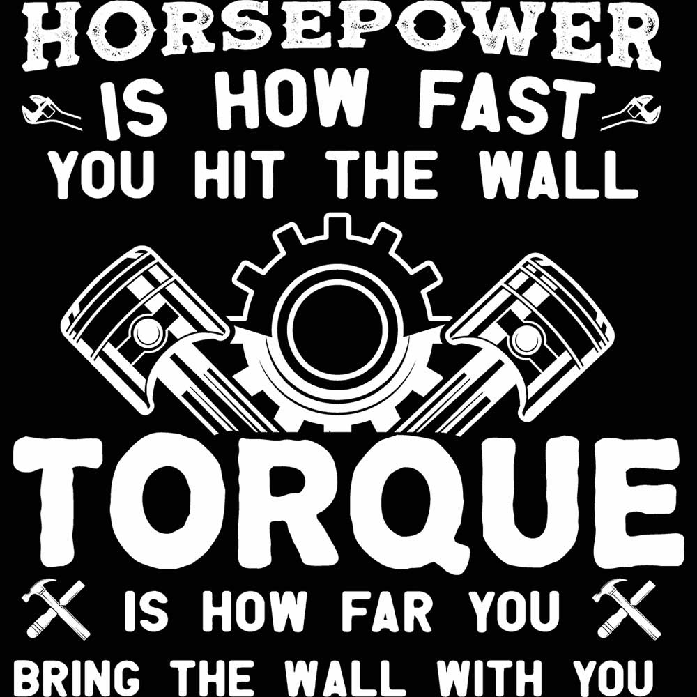 Horsepower Torque Mechanic Car - Mens 123t Funny T-Shirt Tshirts