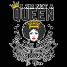 I Am Not A Queen  Your Majesty Afro - Mens 123t Funny T-Shirt Tshirts
