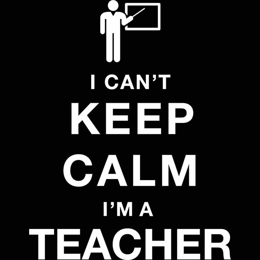 I Cant Keep Calm Im A Teacher - Mens 123t Funny T-Shirt Tshirts