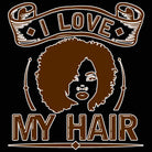 I Love My Hair Afro - Mens 123t Funny T-Shirt Tshirts