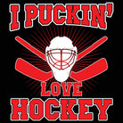 I Puckin Love Hockey Sports - Mens 123t Funny T-Shirt Tshirts