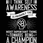 I Think Self Awareness Is Probably The Most Important Thing Autism - Mens 123t Funny T-Shirt Tshirts