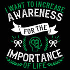 I Want To Increase Awareness For The Importance Of Life Autism - Mens 123t Funny T-Shirt Tshirts