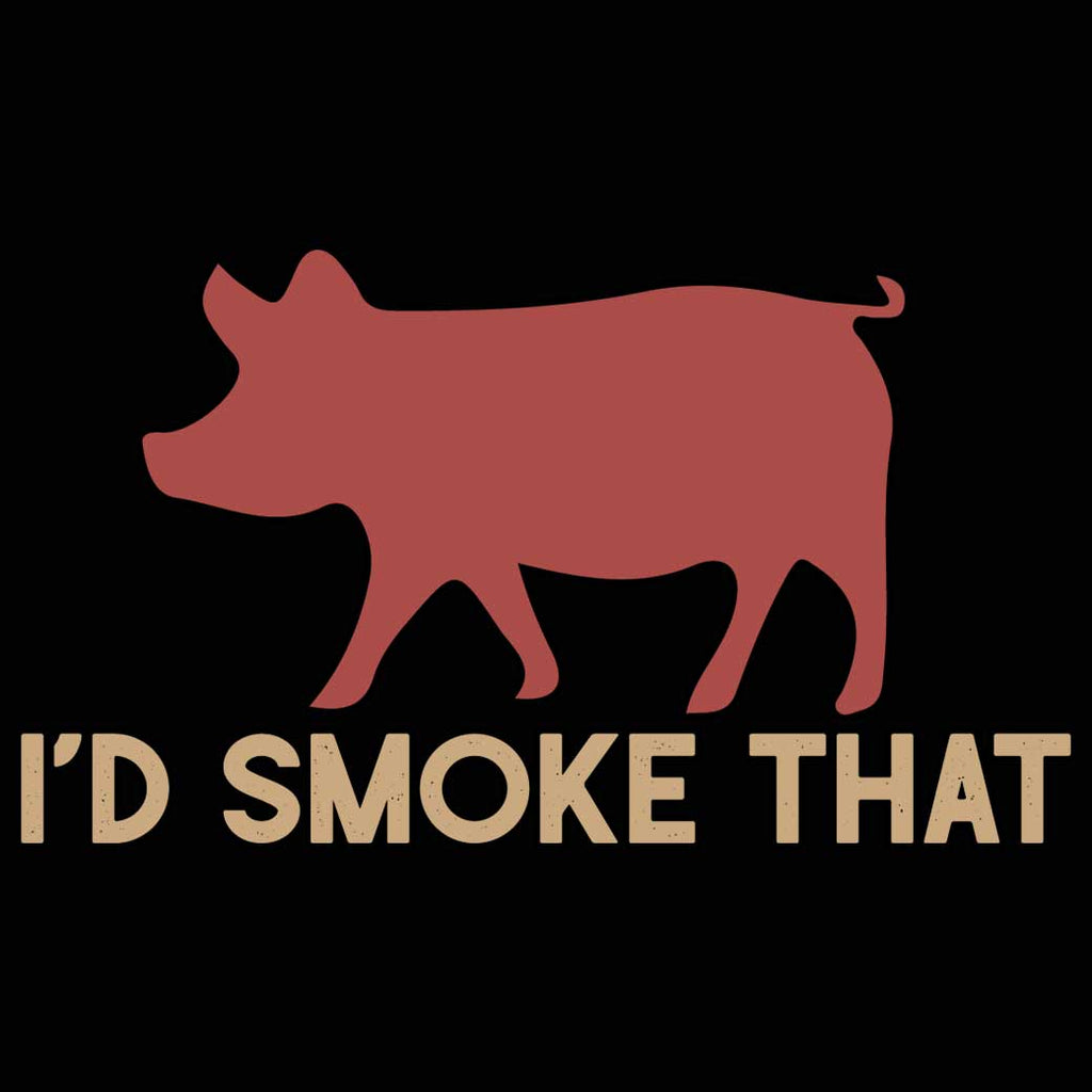 Id Smoke That Pig Chef Cooking Bacon - Mens 123t Funny T-Shirt Tshirts
