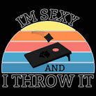 Im Sexy And I Throw It Cornhole - Mens 123t Funny T-Shirt Tshirts