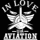 In Love With Aviation Plane - Mens 123t Funny T-Shirt Tshirts