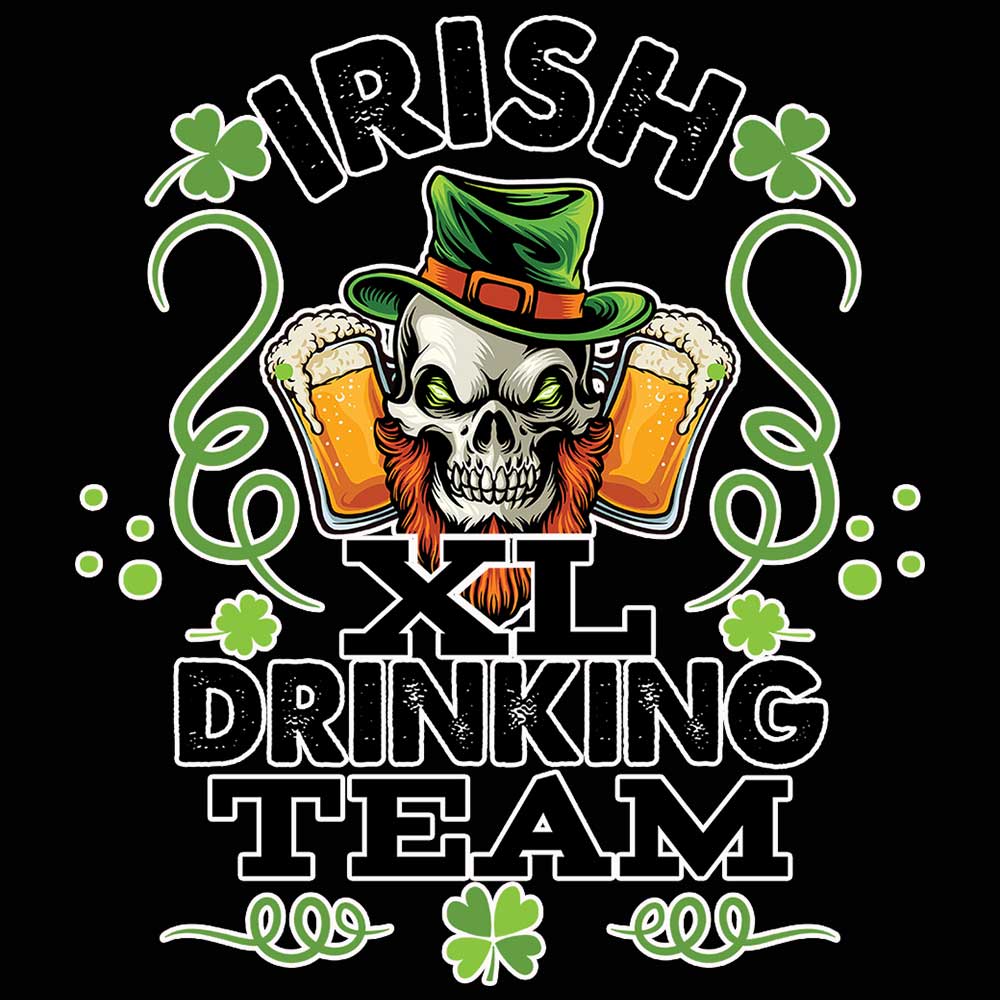 Irish Xl Drinking Team St Patricks Day Ireland - Mens 123t Funny T-Shirt Tshirts