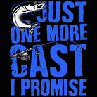 Just One More Cast Fishing Fish - Mens 123t Funny T-Shirt Tshirts