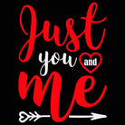 Just You And Me Valentines Day - Mens 123t Funny T-Shirt Tshirts