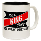 123t New It's A King Thing You Wouldn't Understand Funny Mug, 123t Mugs