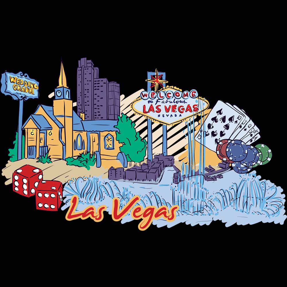 Las Vegas Nevada Usa Country Flag Destination - Mens 123t Funny T-Shirt Tshirts
