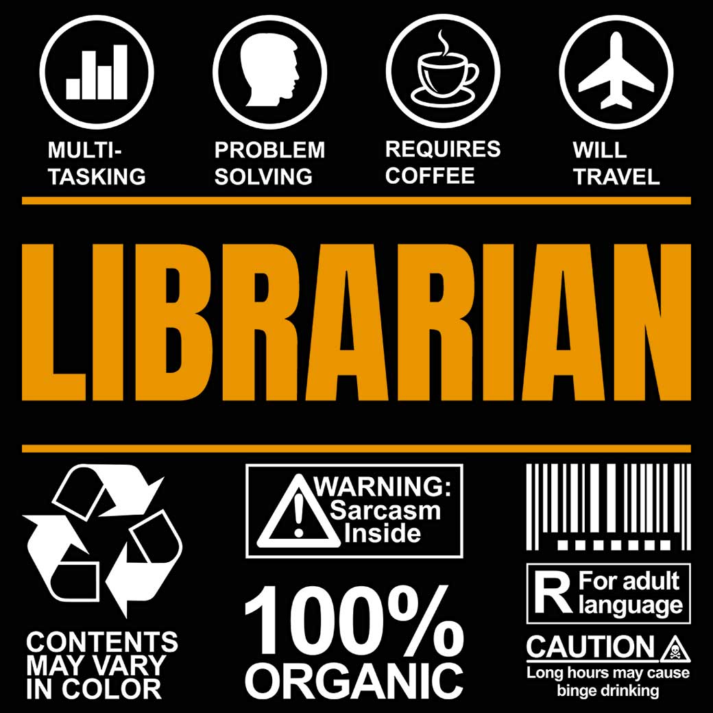 Librarian Sarcasm - Mens 123t Funny T-Shirt Tshirts
