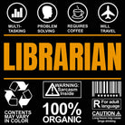 Librarian Sarcasm - Mens 123t Funny T-Shirt Tshirts